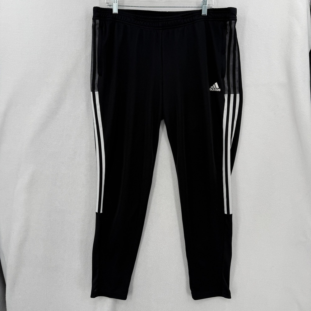 Adidas Tiro 21 Track Pants Women XL Black White Striped GM7310 Athletic